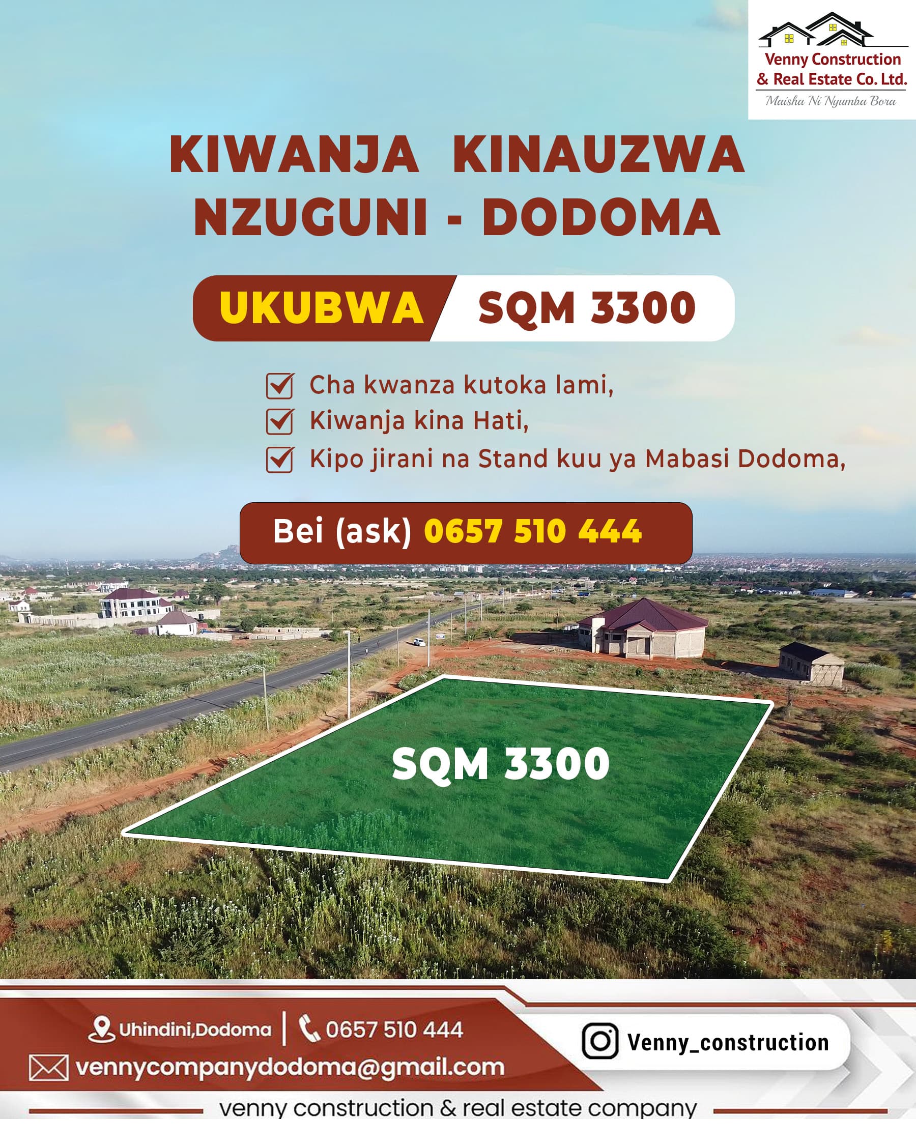 KIWANJA KINAUZWA NZUGUNI DODOMA